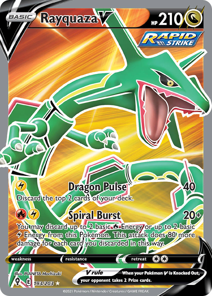 Rayquaza V 193/203 - POKEMON SWORD & SHIELD: EVOLVING SKIES