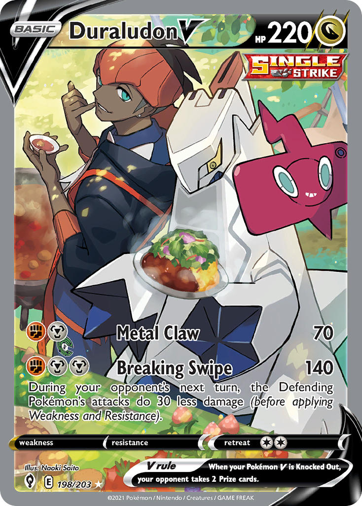 Duraludon V 198/203 - POKEMON SWORD & SHIELD: EVOLVING SKIES