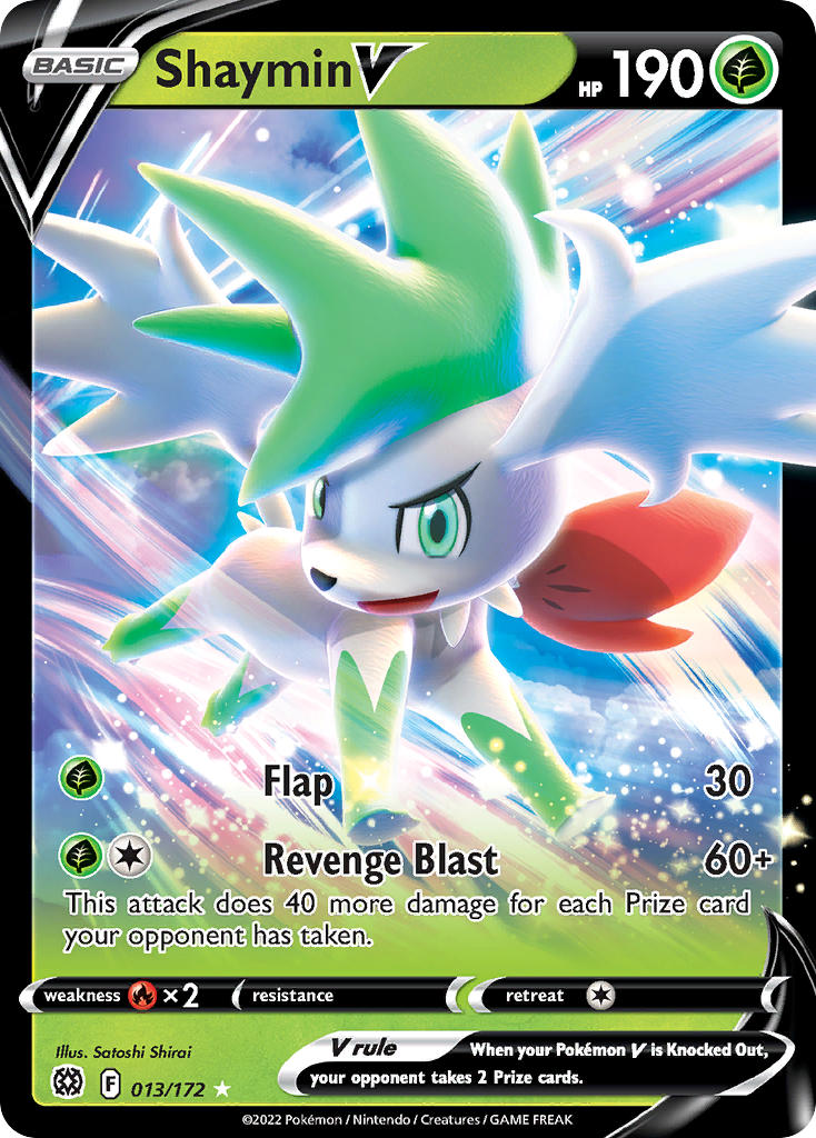 Shaymin V 013/172 - POKEMON SWORD & SHIELD: BRILLIANT STARS