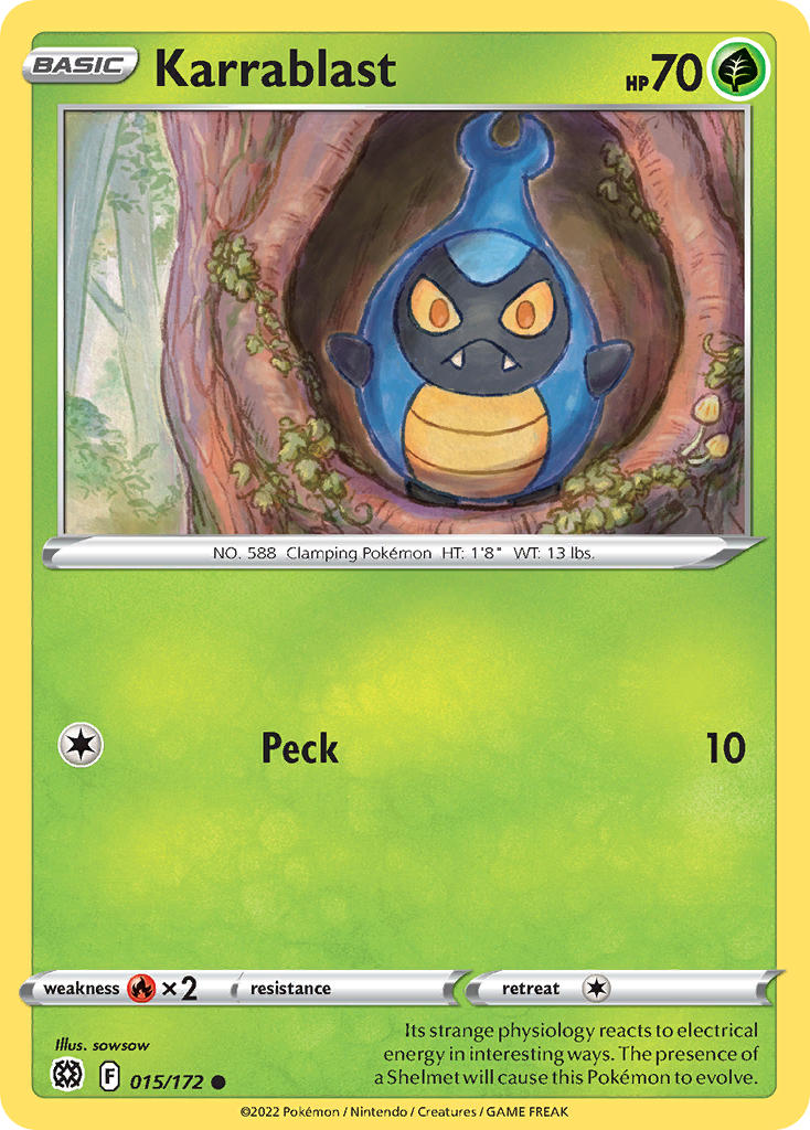 Karrablast 015/172 - POKEMON SWORD & SHIELD: BRILLIANT STARS