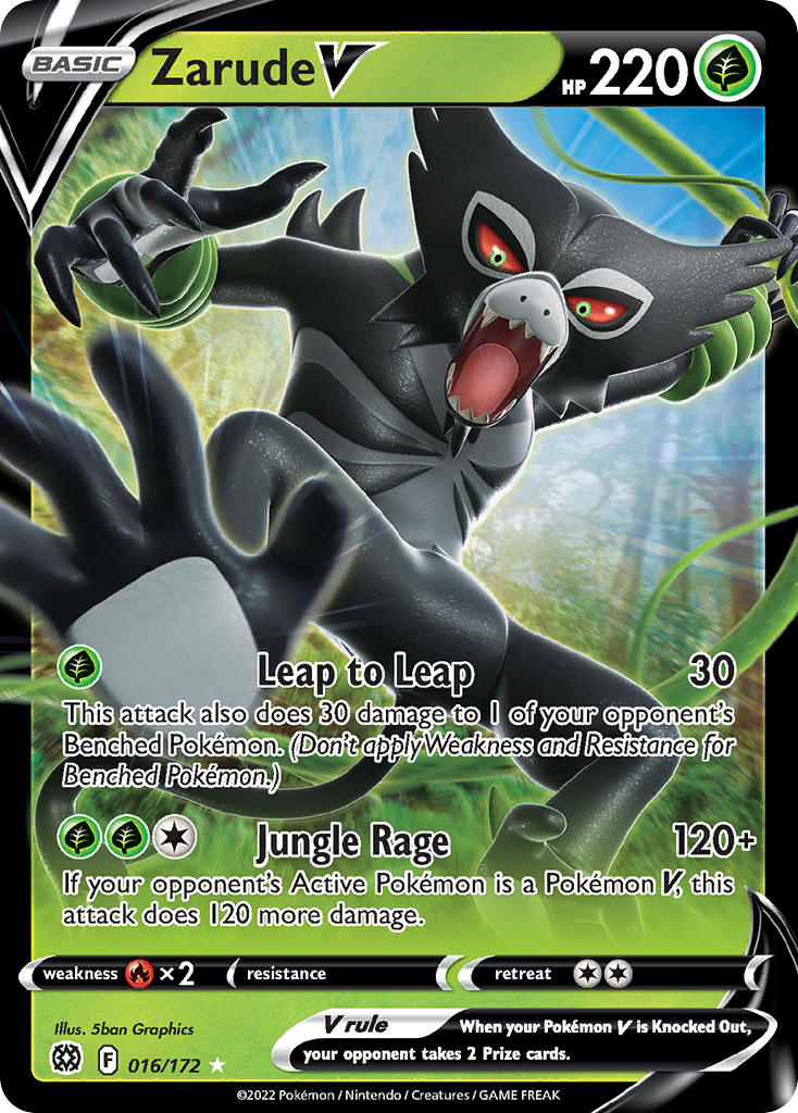 Zarude V 016/172 - POKEMON SWORD & SHIELD: BRILLIANT STARS