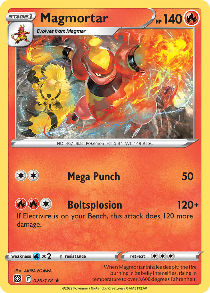 Magmortar 020/172 - POKEMON SWORD & SHIELD: BRILLIANT STARS