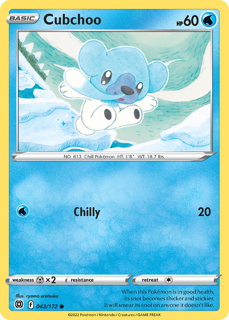 Cubchoo 042/172 - POKEMON SWORD & SHIELD: BRILLIANT STARS