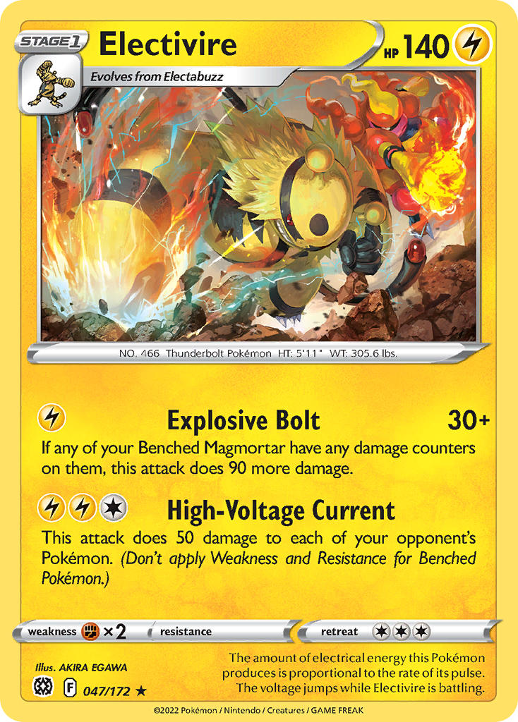 Electivire 047/172 - POKEMON SWORD & SHIELD: BRILLIANT STARS