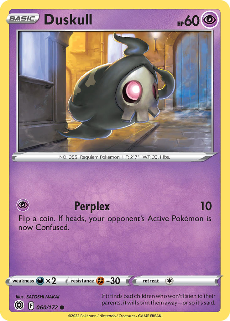 Duskull 060/172 - POKEMON SWORD & SHIELD: BRILLIANT STARS