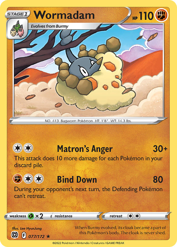 Wormadam 077/172 - POKEMON SWORD & SHIELD: BRILLIANT STARS