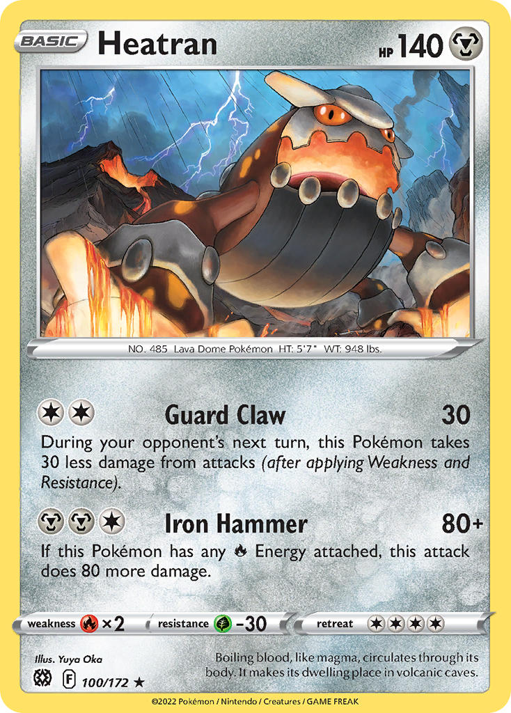 Heatran 100/172 - POKEMON SWORD & SHIELD: BRILLIANT STARS
