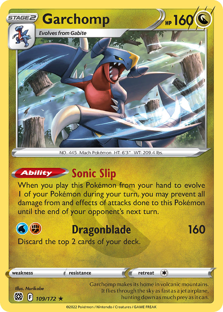 Garchomp 109/172 - POKEMON SWORD & SHIELD: BRILLIANT STARS