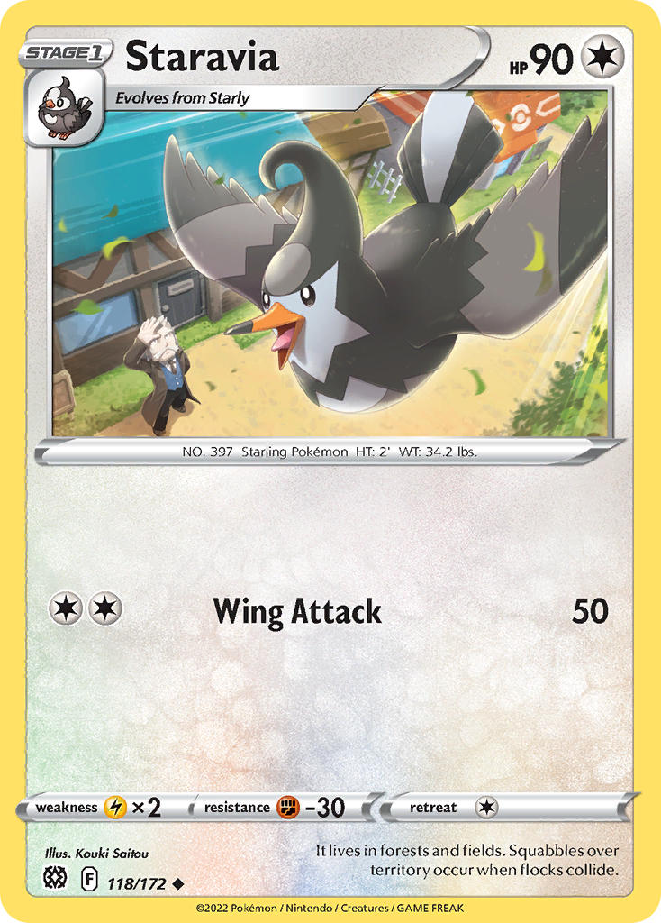 Staravia 118/172 - POKEMON SWORD & SHIELD: BRILLIANT STARS