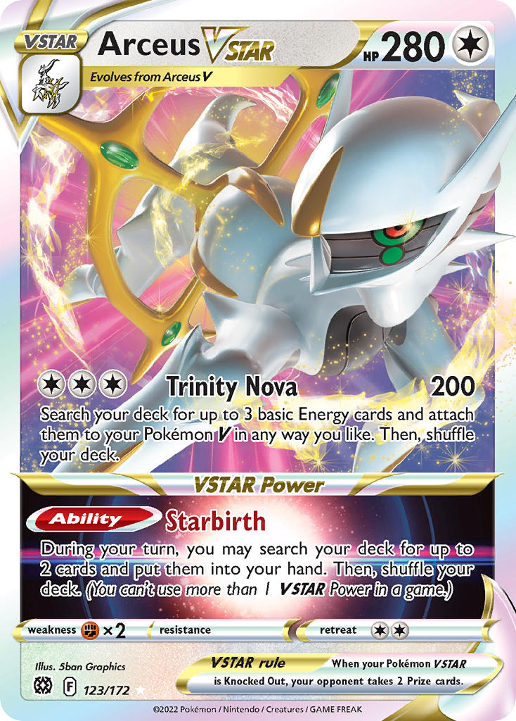 Arceus VSTAR 123/172 - POKEMON SWORD & SHIELD: BRILLIANT STARS