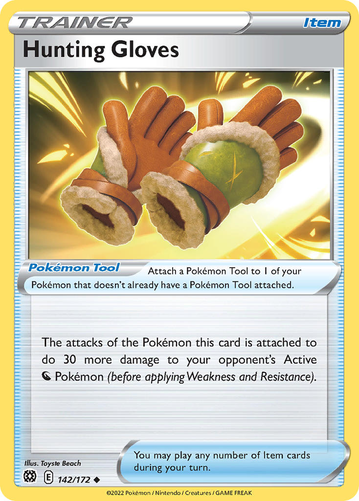 Hunting Gloves 142/172 - POKEMON SWORD & SHIELD: BRILLIANT STARS