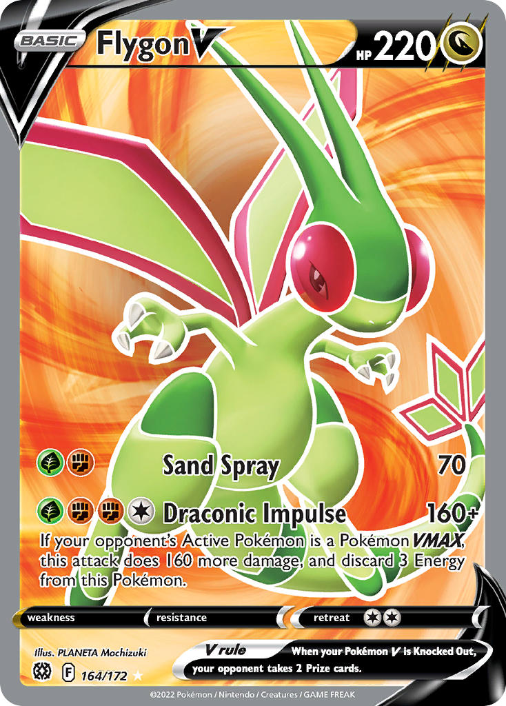 Flygon V 164/172 - POKEMON SWORD & SHIELD: BRILLIANT STARS