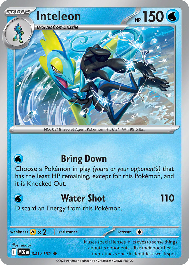 041/132 Inteleon - MEGA EVOLUTION: BASE SET - Pokemon Single Card