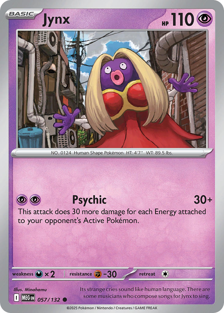057/132 Jinx - MEGA EVOLUTION: BASE SET - Pokemon Single Card