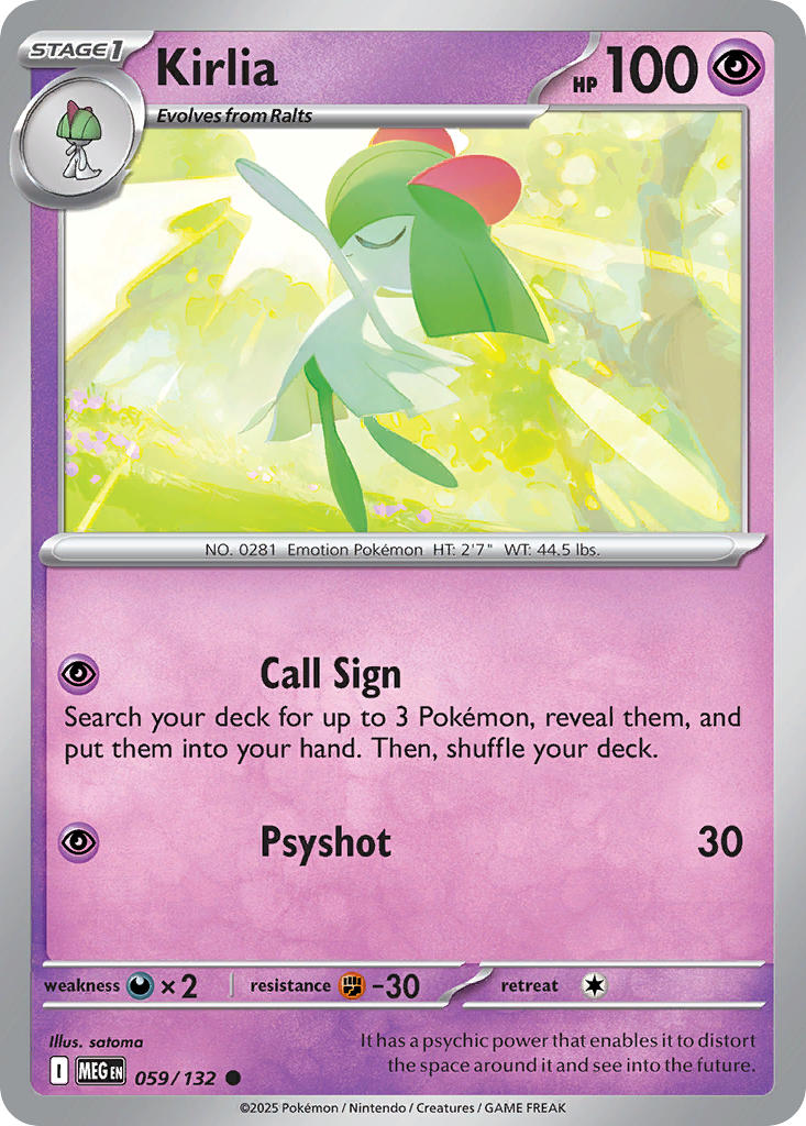 059/132 Kirlia - MEGA EVOLUTION: BASE SET - Pokemon Single Card