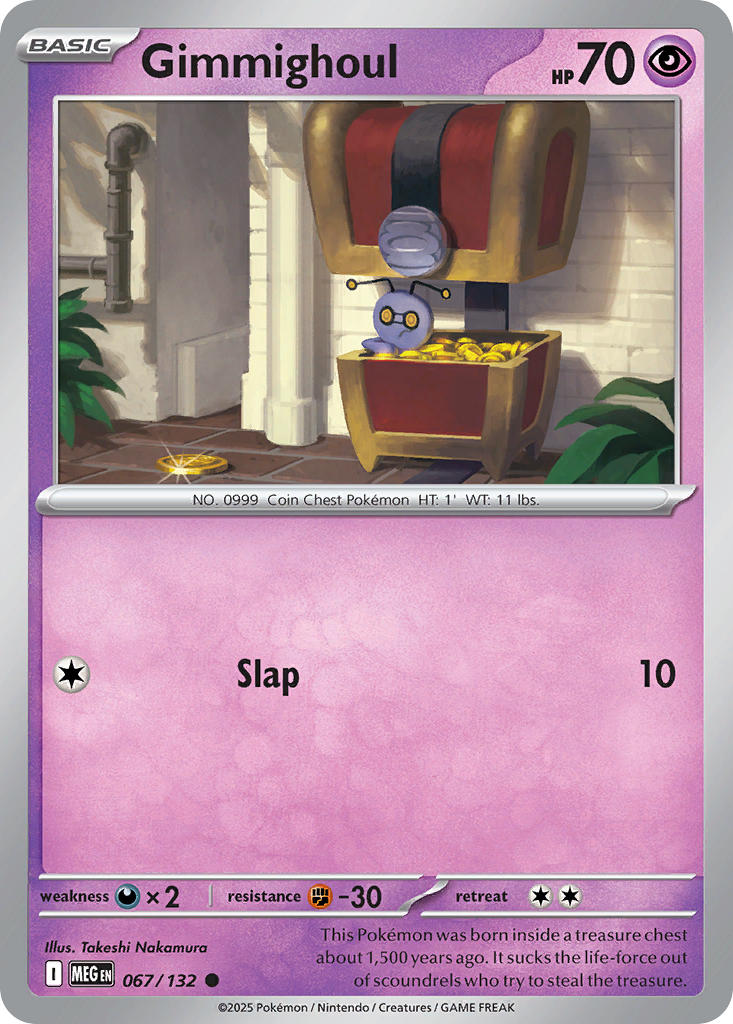 067/132 Gimmighoul - MEGA EVOLUTION: BASE SET - Pokemon Single Card