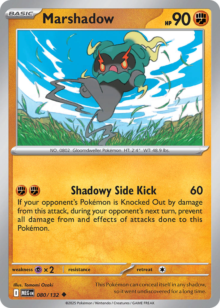 080/132 Marshadow - MEGA EVOLUTION: BASE SET - Pokemon Single Card