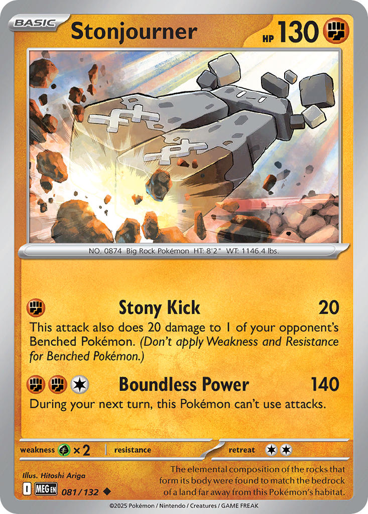 081/132 Stonjourner - MEGA EVOLUTION: BASE SET - Pokemon Single Card