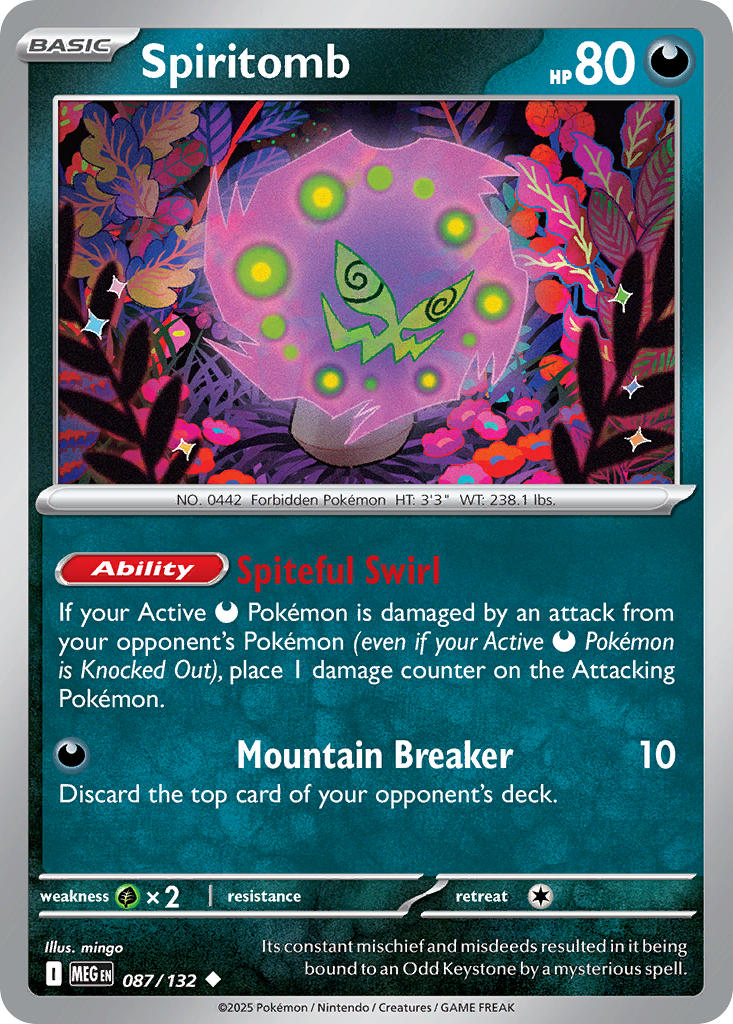 087/132 Spiritomb - MEGA EVOLUTION: BASE SET - Pokemon Single Card
