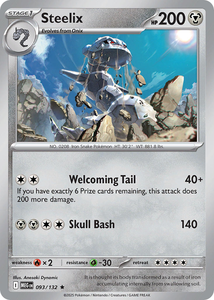 093/132 Steelix - MEGA EVOLUTION: BASE SET - Pokemon Single Card