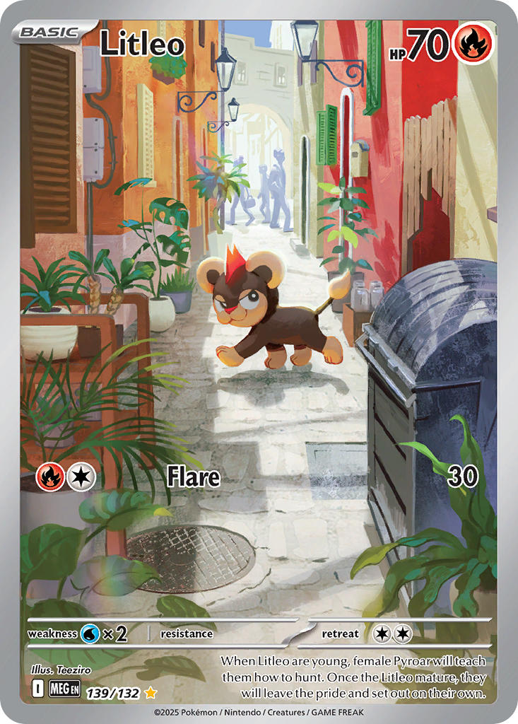 139/132 Litleo - MEGA EVOLUTION: BASE SET - Pokemon Single Card