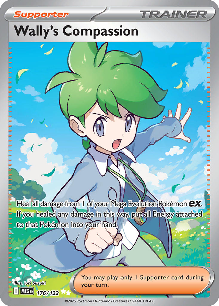176/132 Wally's Compassion - MEGA EVOLUTION: BASE SET - Pokemon Single Card