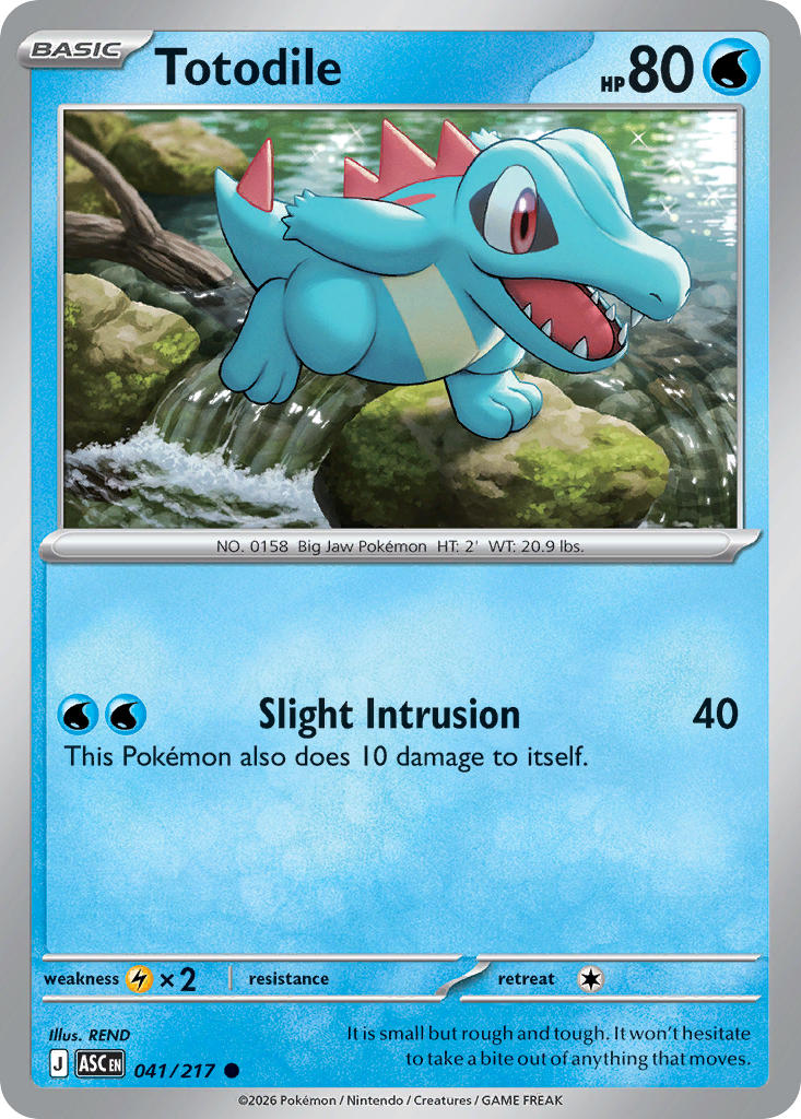 Totodile 041/217 - POKEMON MEGA EVOLUTION: ASCENDED HEROES