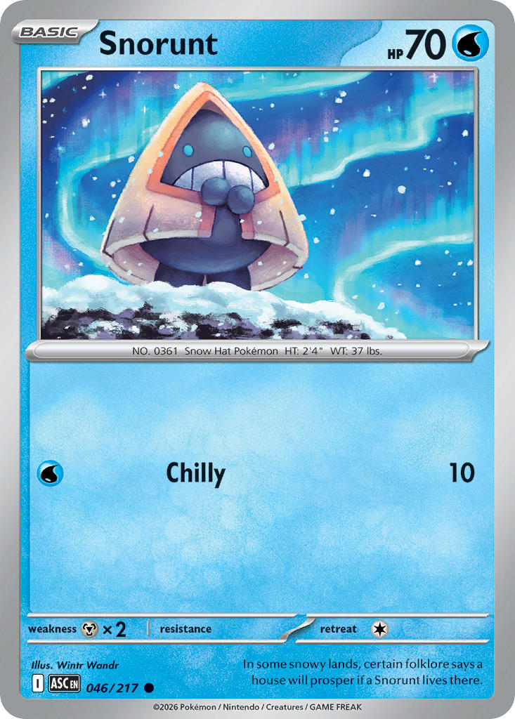 Snorunt 046/217 - POKEMON MEGA EVOLUTION: ASCENDED HEROES