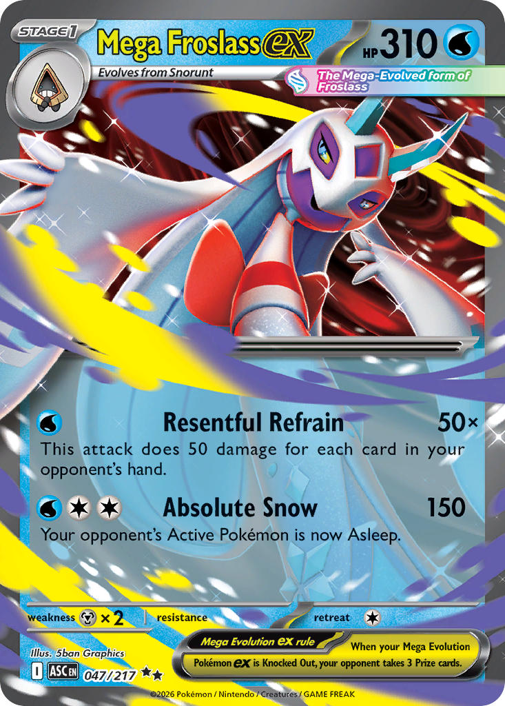 Mega Froslass ex 047/217 - POKEMON MEGA EVOLUTION: ASCENDED HEROES