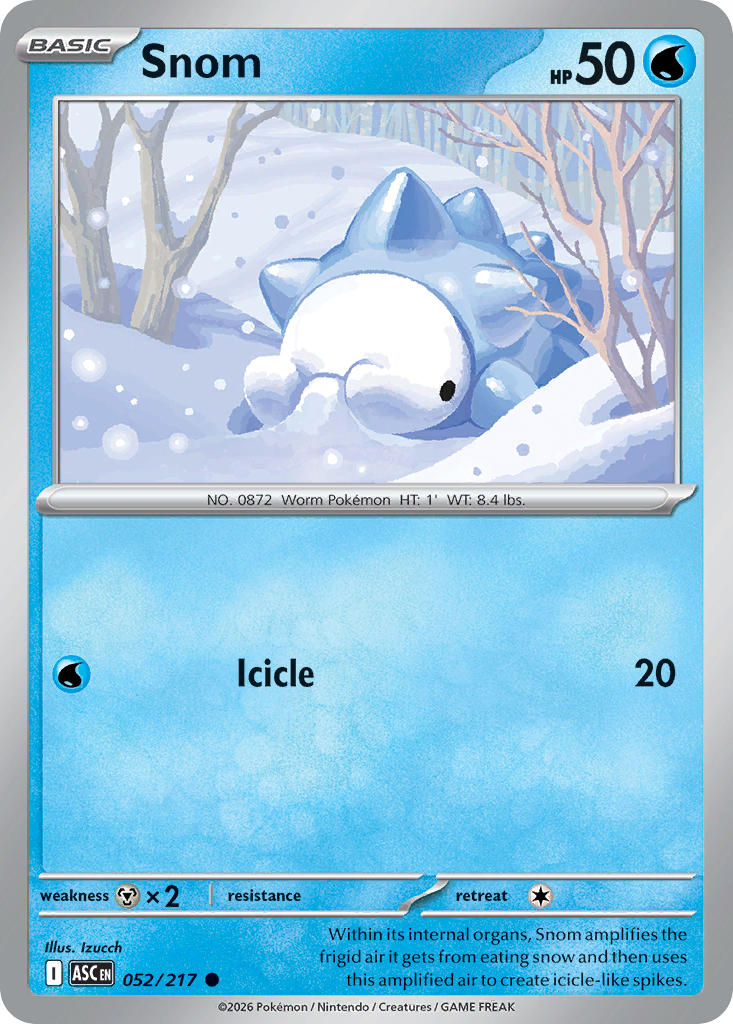 Snom 052/217 - POKEMON MEGA EVOLUTION: ASCENDED HEROES