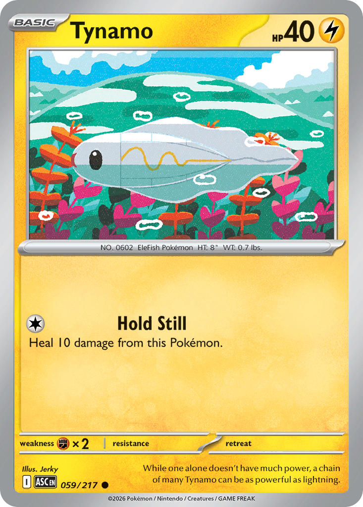 Tynamo 059/217 - POKEMON MEGA EVOLUTION: ASCENDED HEROES