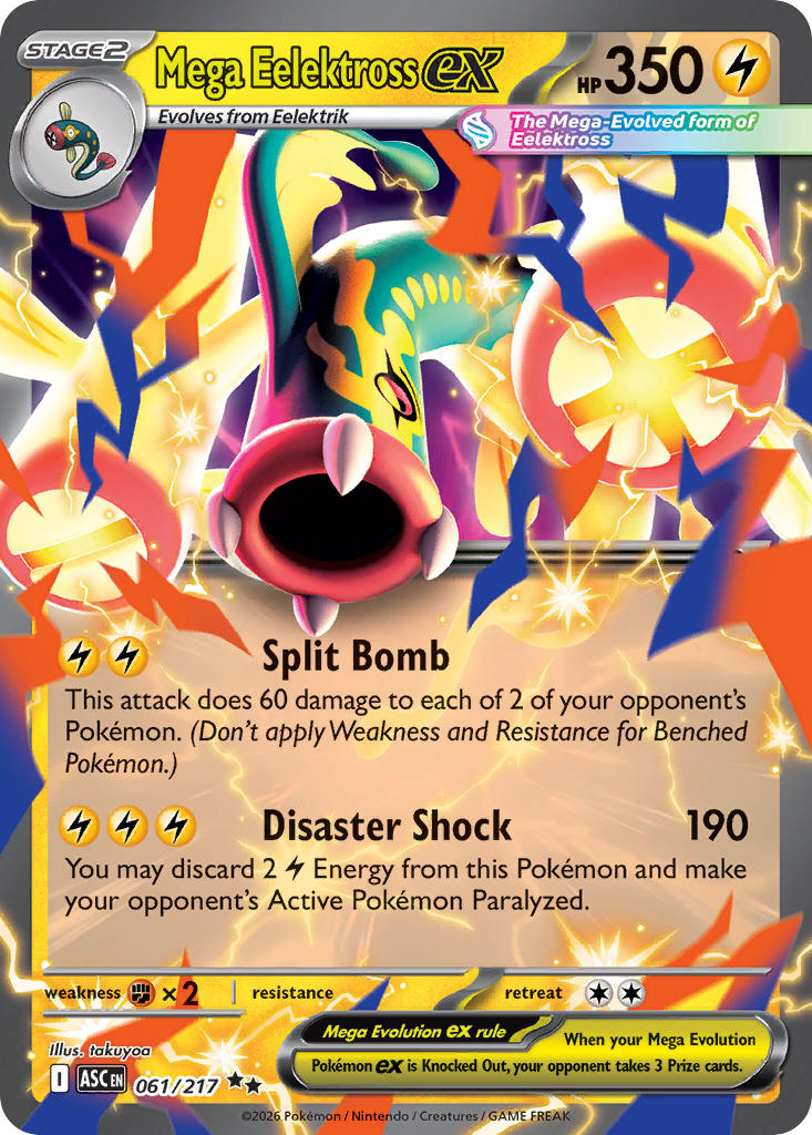 Mega Eelektross ex 061/217 - POKEMON MEGA EVOLUTION: ASCENDED HEROES