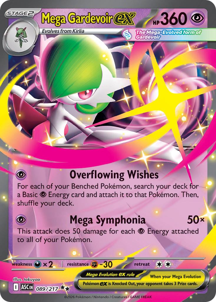 Mega Gardevoir ex 089/217 - POKEMON MEGA EVOLUTION: ASCENDED HEROES