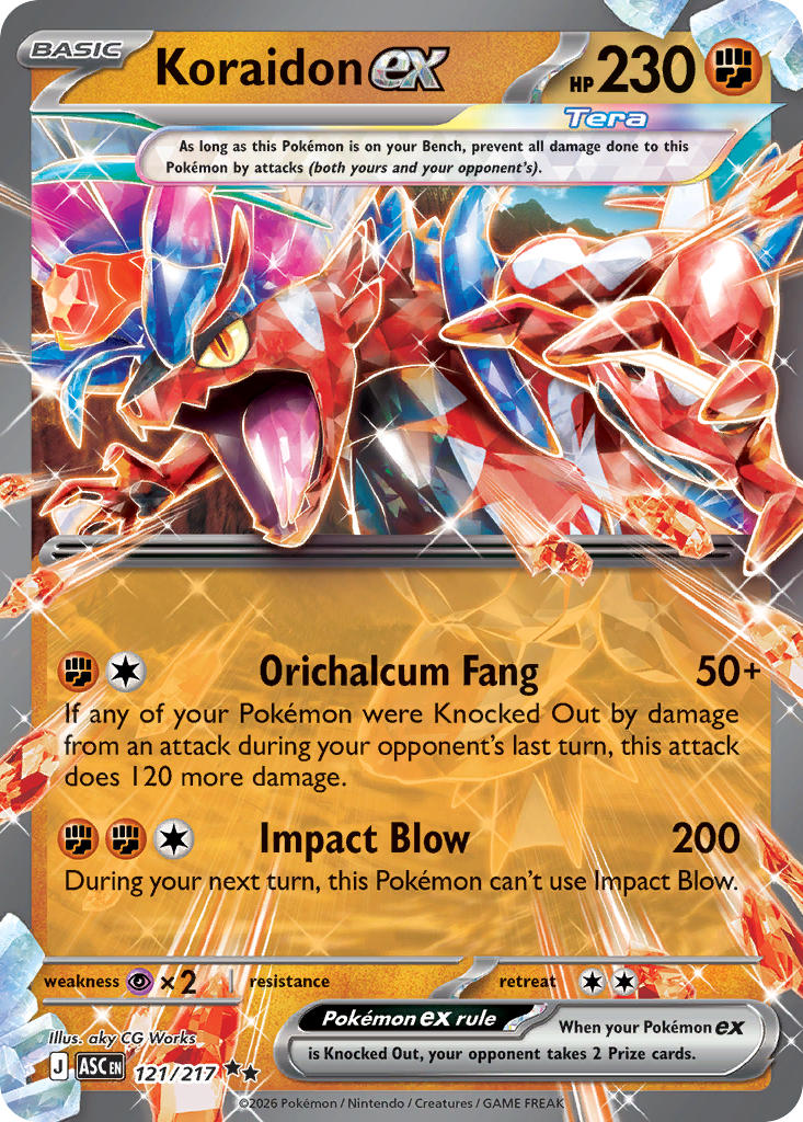 Koraidon ex 121/217 - POKEMON MEGA EVOLUTION: ASCENDED HEROES