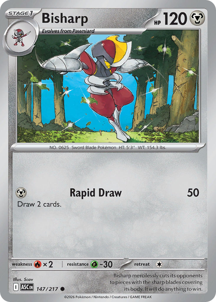 Bisharp 147/217 - POKEMON MEGA EVOLUTION: ASCENDED HEROES