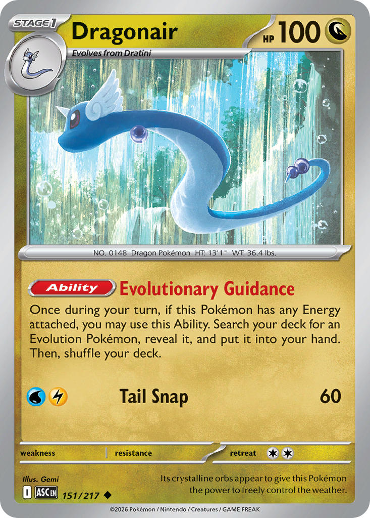 Dragonair 151/217 - POKEMON MEGA EVOLUTION: ASCENDED HEROES