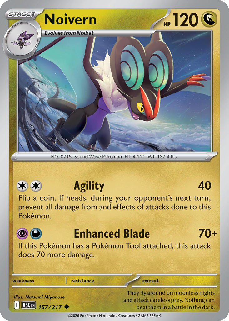 Noivern 157/217 - POKEMON MEGA EVOLUTION: ASCENDED HEROES