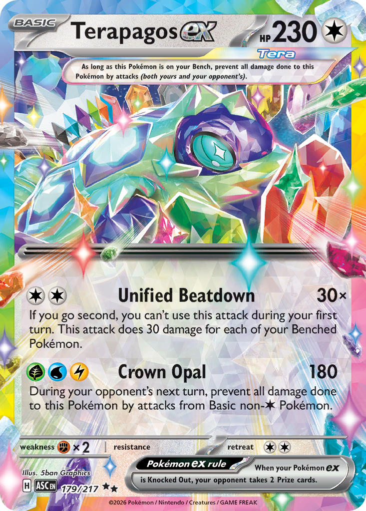 Terapagps ex 179/217 - POKEMON MEGA EVOLUTION: ASCENDED HEROES