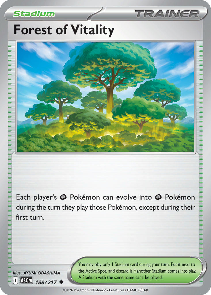 Forest of Vitality 188/217 - POKEMON MEGA EVOLUTION: ASCENDED HEROES