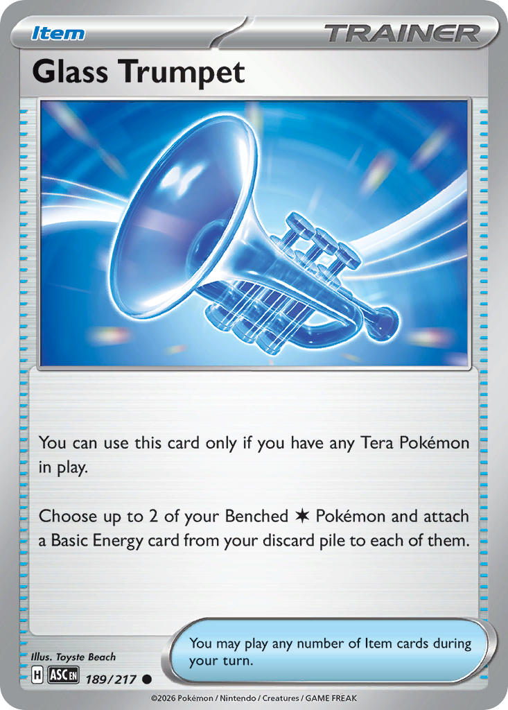 Glass Trumpet 189/217 - POKEMON MEGA EVOLUTION: ASCENDED HEROES
