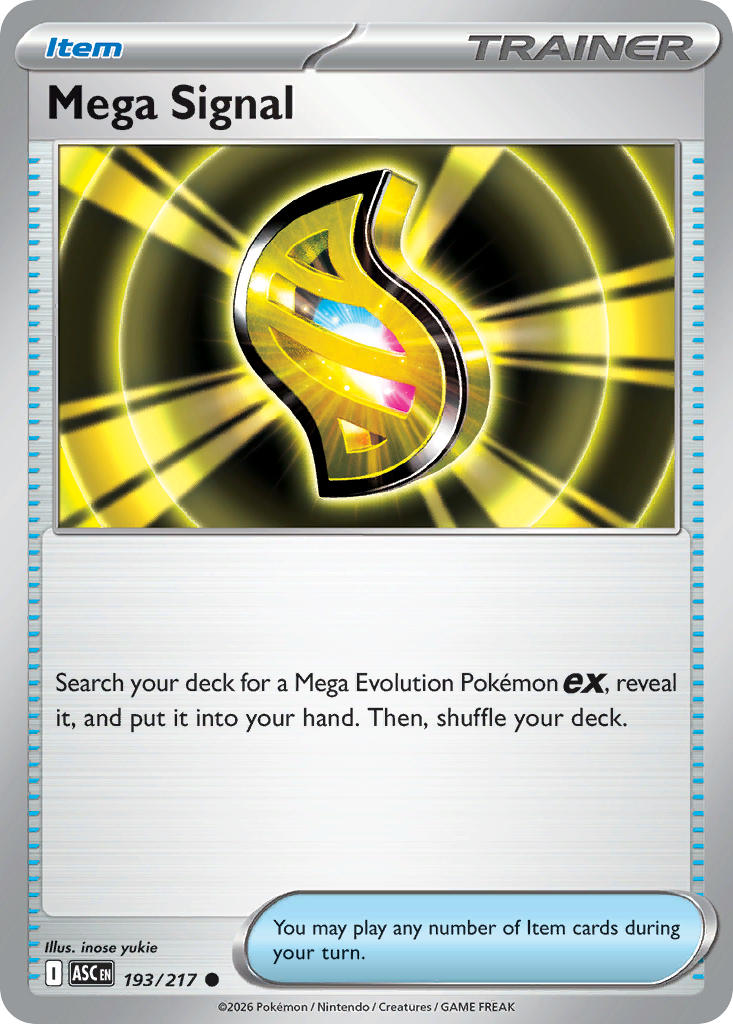 Mega Signal 193/217 - POKEMON MEGA EVOLUTION: ASCENDED HEROES