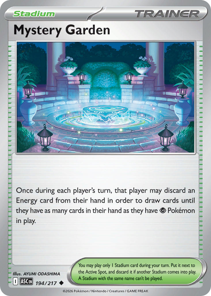 Mystery Garden 194/217 - POKEMON MEGA EVOLUTION: ASCENDED HEROES