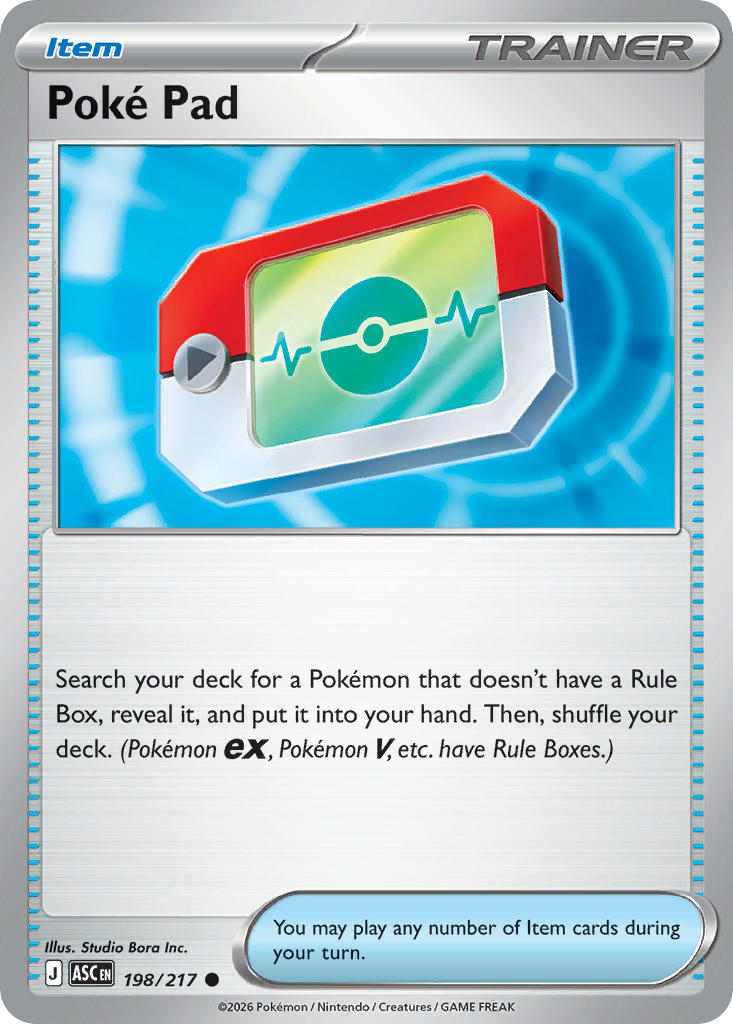 Poke Pad 198/217 - POKEMON MEGA EVOLUTION: ASCENDED HEROES