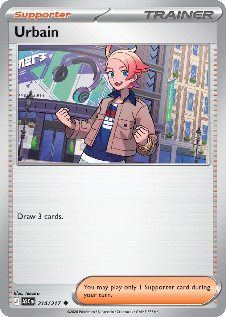 Urbain 214/217 - POKEMON MEGA EVOLUTION: ASCENDED HEROES