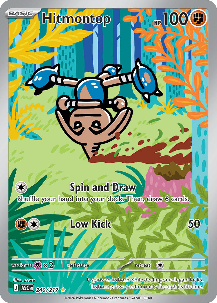 Hitmontop 240/217 - POKEMON MEGA EVOLUTION: ASCENDED HEROES - Pokemon Single Card