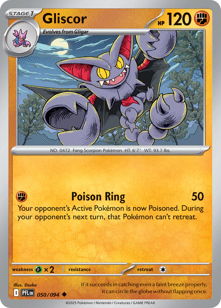 Gliscor 050/094 - POKEMON MEGA EVOLUTION: PHANTASMAL FLAMES