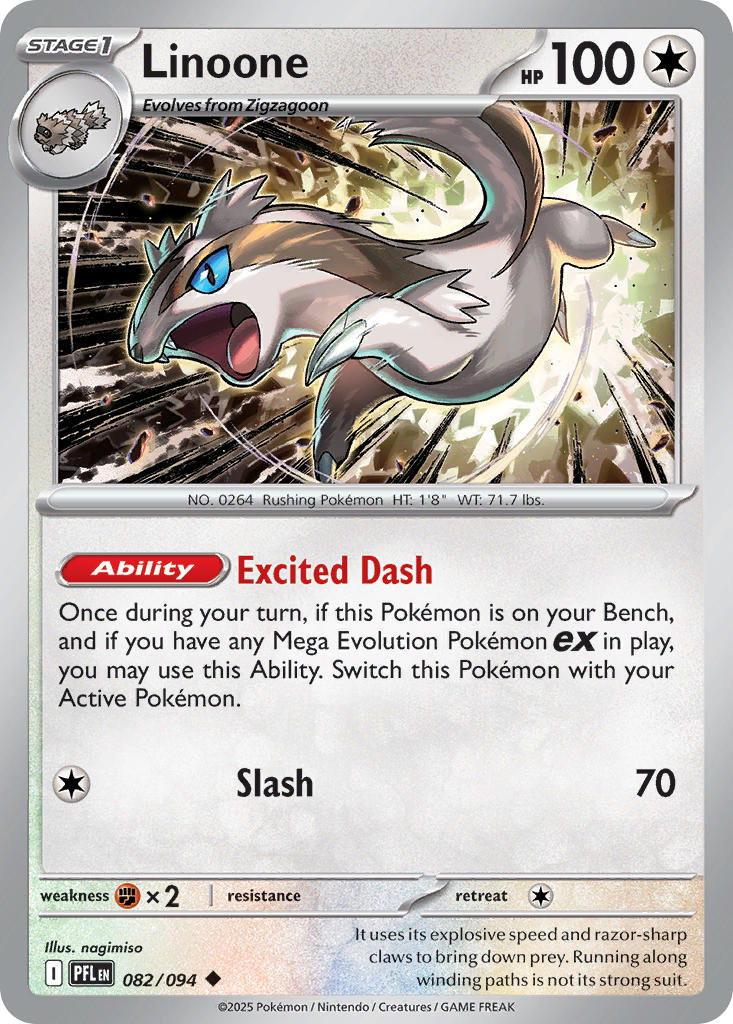 Linoone 082/094 - POKEMON MEGA EVOLUTION: PHANTASMAL FLAMES