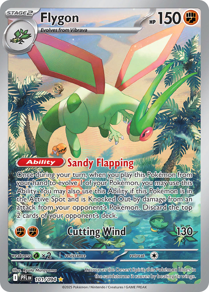 Flygon 101/094 - POKEMON MEGA EVOLUTION: PHANTASMAL FLAMES - Pokemon Single Card