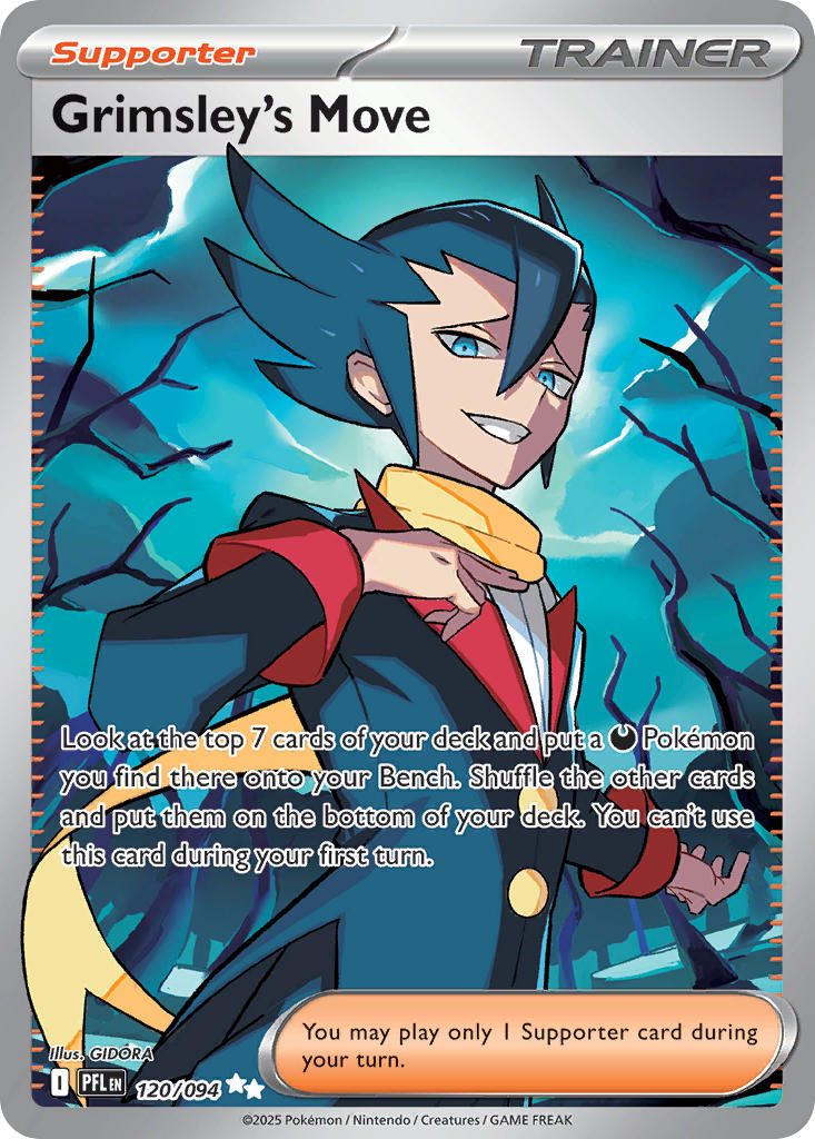 Grimsley's Move 120/094 - POKEMON MEGA EVOLUTION: PHANTASMAL FLAMES - Pokemon Single Card