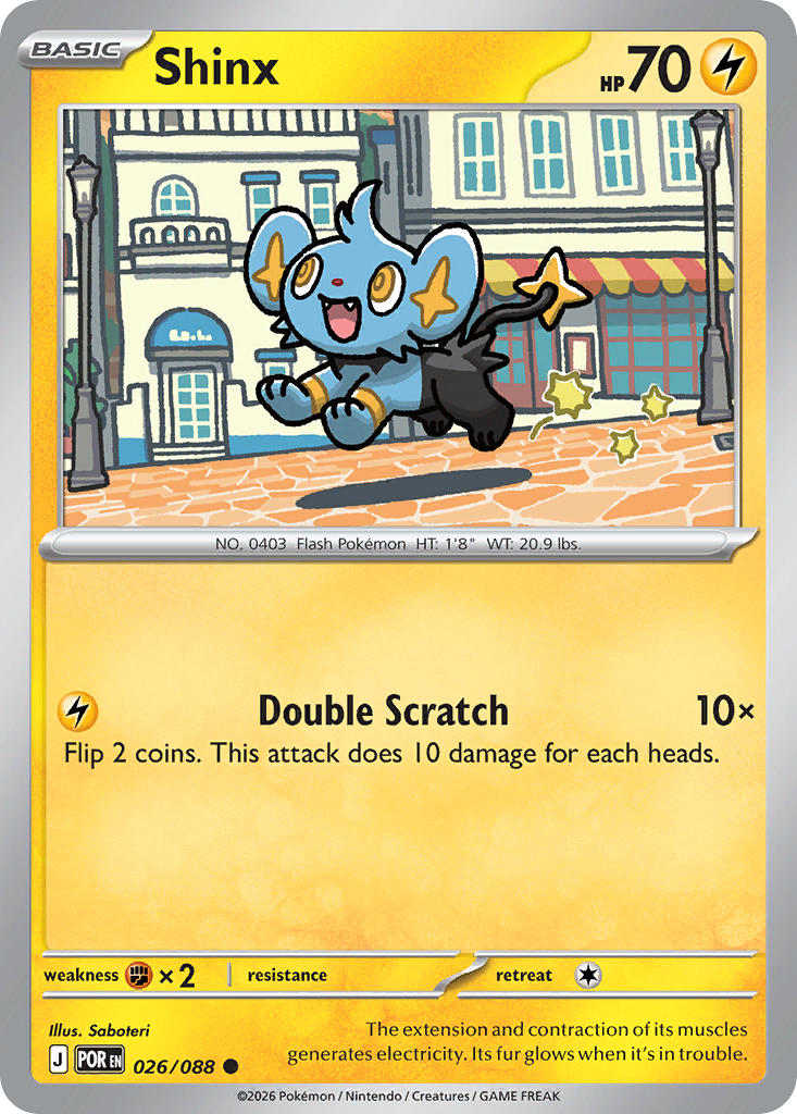 Shinx 026/088 - POKEMON MEGA EVOLUTION: PERFECT ORDER